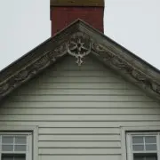 Gingerbread trim restoration before