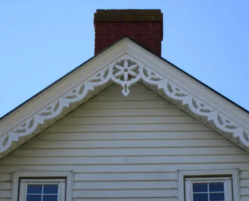 Gingerbread trim restoration after