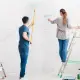 Couple doing home improvement project