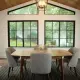 Interior of a sunroom in Harrisonburg, Virginia.