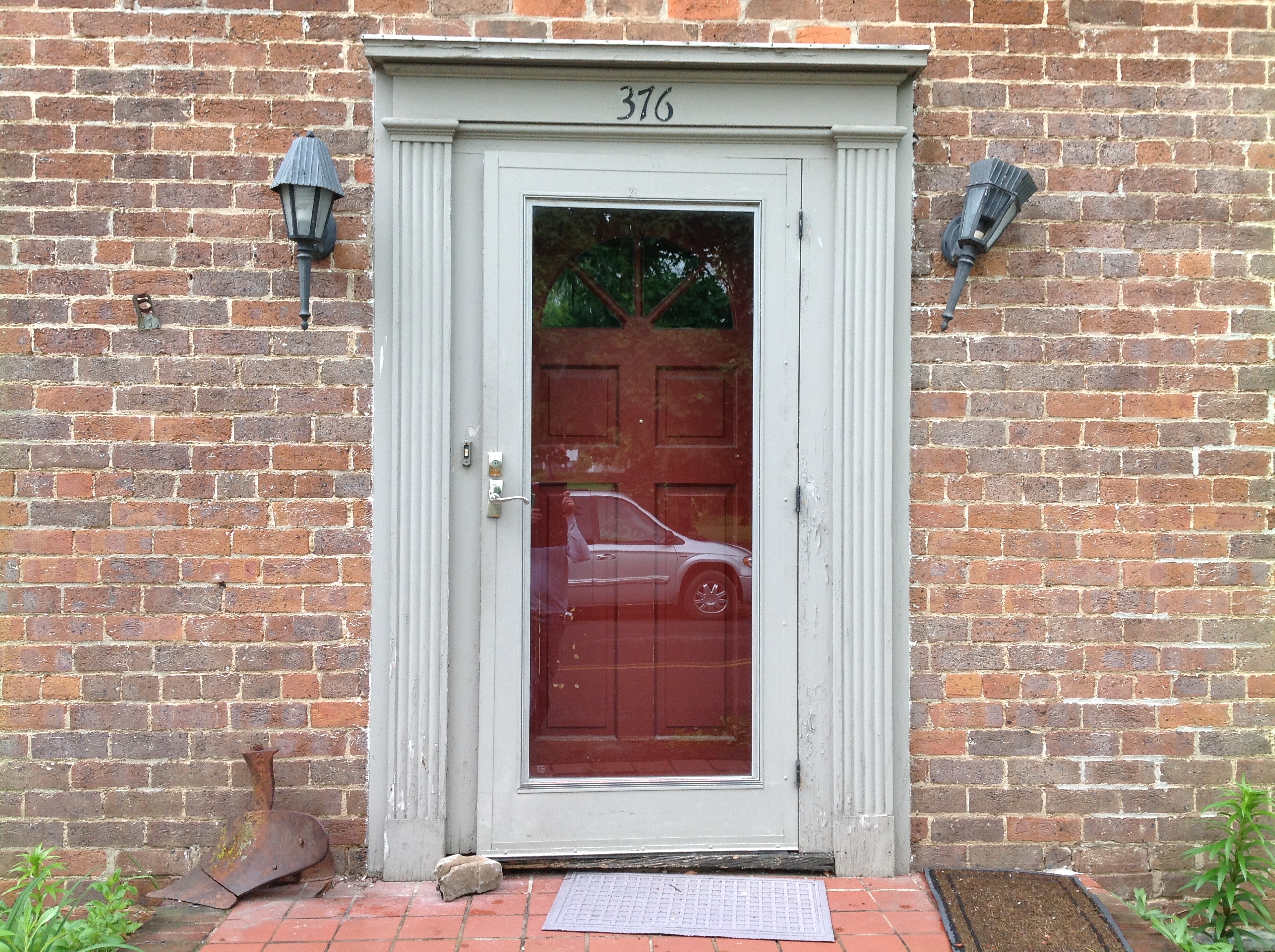 Red Fiberglass Front Door