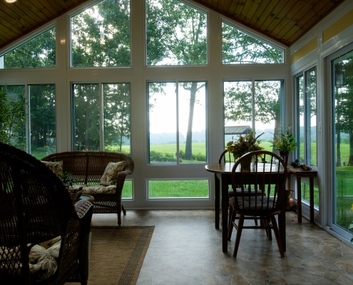 Custom sunroom built by Heartland