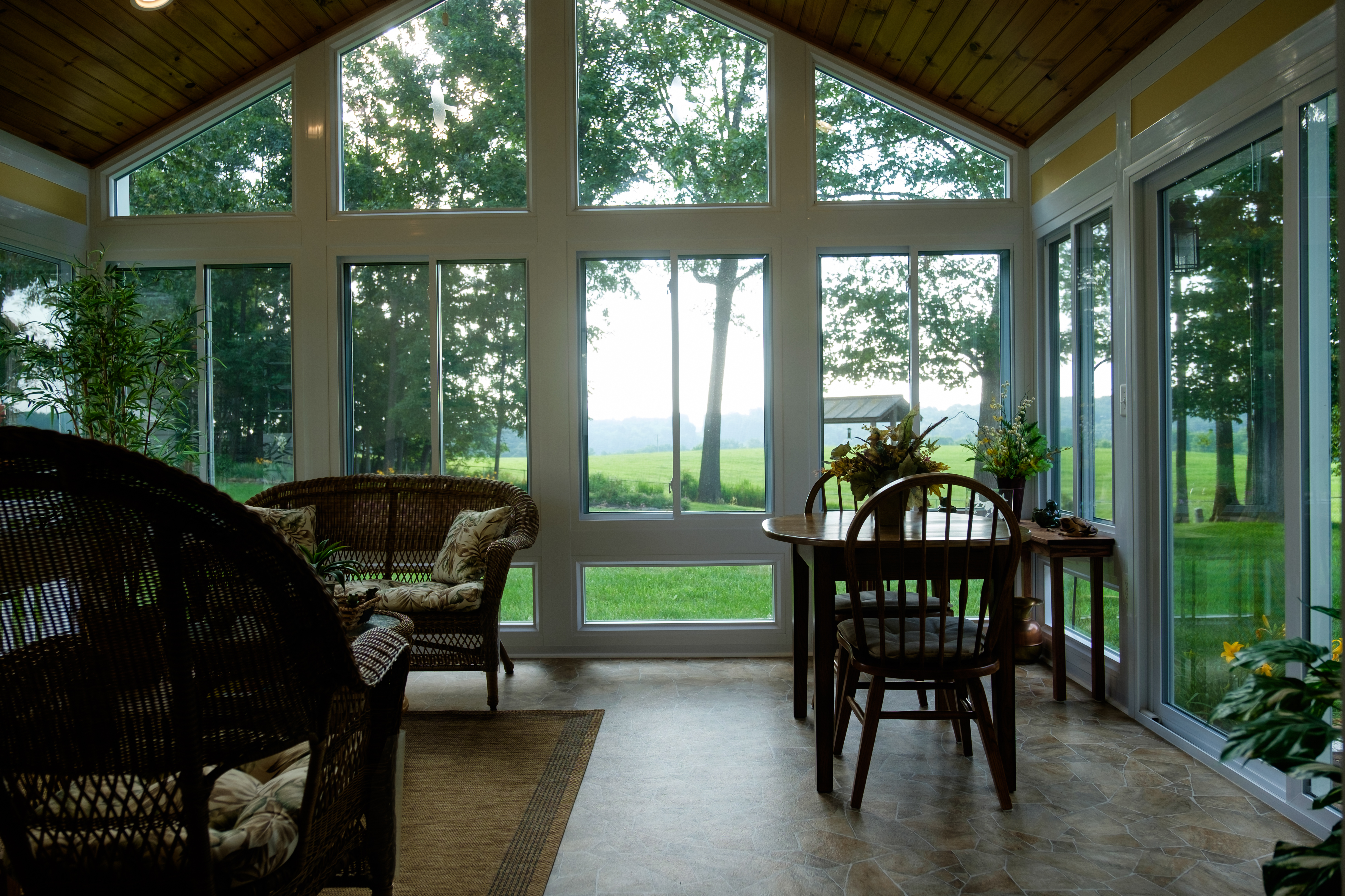 Custom sunroom built by Heartland