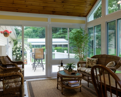 Custom sunroom built by heartland