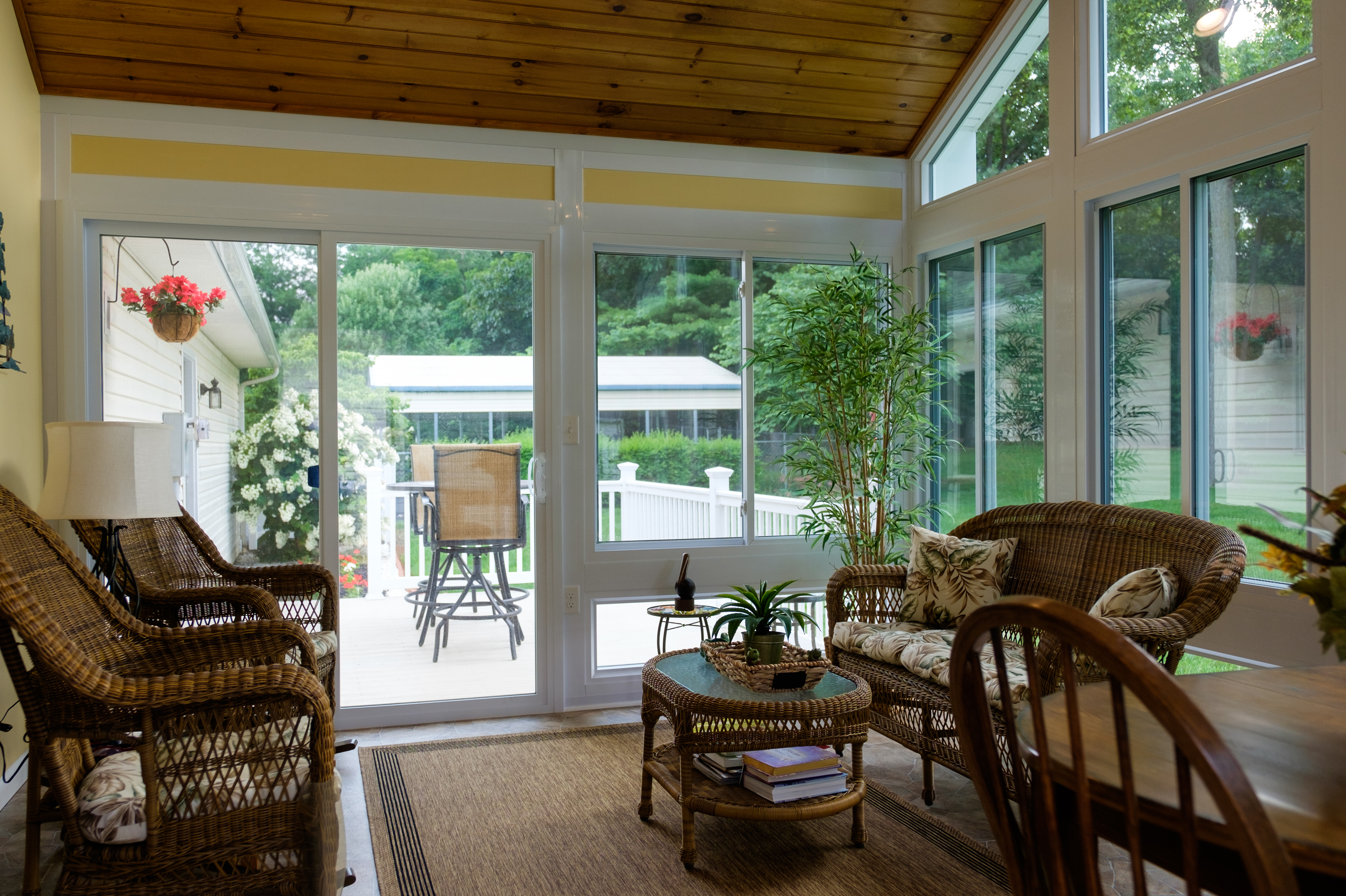 Custom sunroom built by heartland