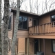 vinyl siding sunroom and deck