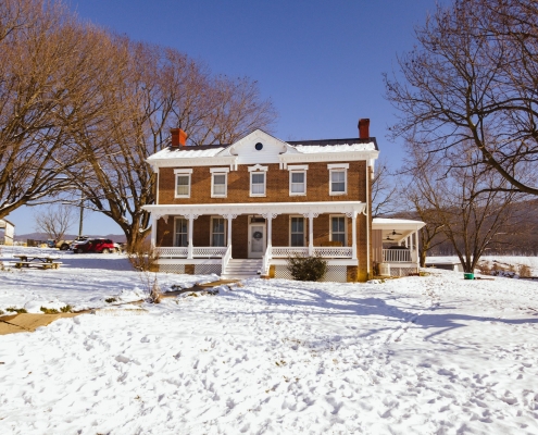 white Gingerbread Trim on Historic Home