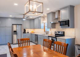 Senatro kitchen after a full-service kitchen renovation.