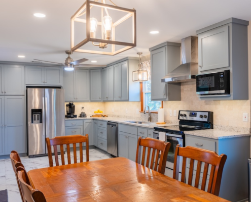 Senatro kitchen after a full-service kitchen renovation.