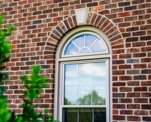 An exterior photo of a Bridgewater home with replacement windows